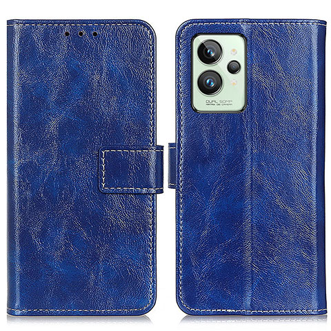 Funda de Cuero Cartera con Soporte Carcasa K04Z para Realme GT2 Pro 5G Azul