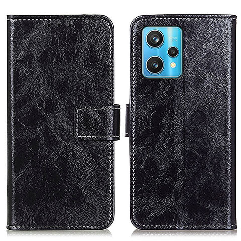 Funda de Cuero Cartera con Soporte Carcasa K04Z para Realme Narzo 50 Pro 5G Negro