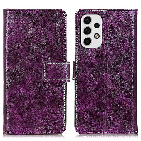 Funda de Cuero Cartera con Soporte Carcasa K04Z para Samsung Galaxy A23 5G Morado