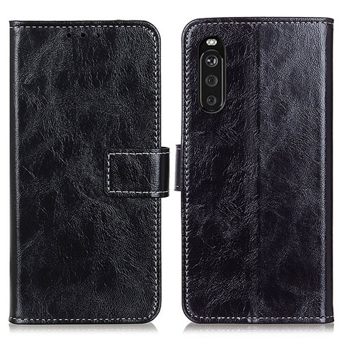 Funda de Cuero Cartera con Soporte Carcasa K04Z para Sony Xperia 10 III Negro