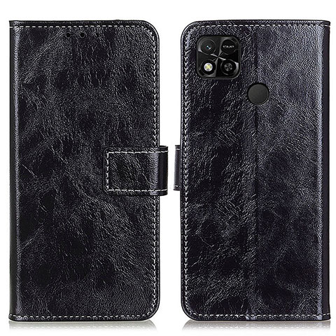 Funda de Cuero Cartera con Soporte Carcasa K04Z para Xiaomi POCO C3 Negro