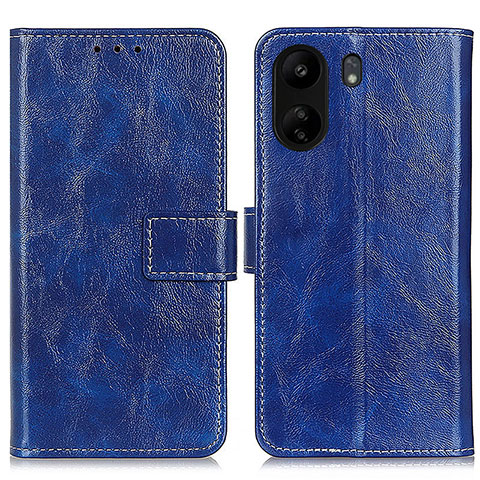 Funda de Cuero Cartera con Soporte Carcasa K04Z para Xiaomi Poco C65 Azul