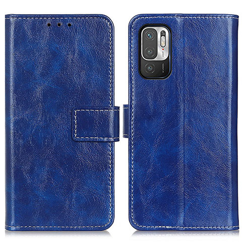 Funda de Cuero Cartera con Soporte Carcasa K04Z para Xiaomi POCO M3 Pro 5G Azul