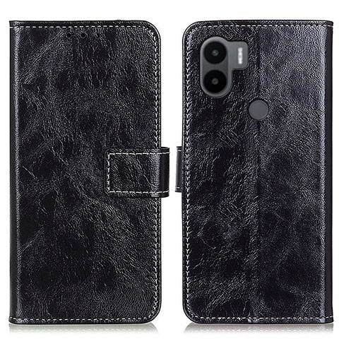 Funda de Cuero Cartera con Soporte Carcasa K04Z para Xiaomi Redmi A1 Plus Negro