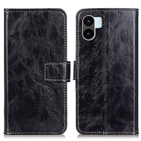 Funda de Cuero Cartera con Soporte Carcasa K04Z para Xiaomi Redmi A2 Plus Negro