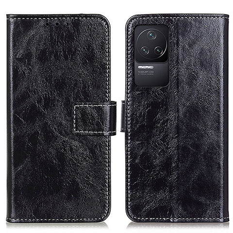 Funda de Cuero Cartera con Soporte Carcasa K04Z para Xiaomi Redmi K50 5G Negro