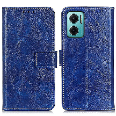 Funda de Cuero Cartera con Soporte Carcasa K04Z para Xiaomi Redmi Note 11E 5G Azul