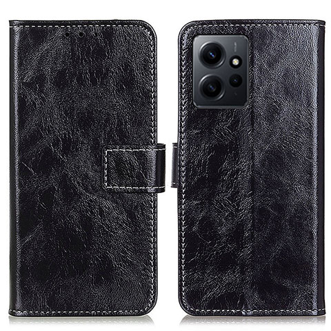 Funda de Cuero Cartera con Soporte Carcasa K04Z para Xiaomi Redmi Note 12 4G Negro