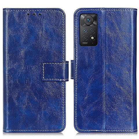 Funda de Cuero Cartera con Soporte Carcasa K04Z para Xiaomi Redmi Note 12 Pro 4G Azul