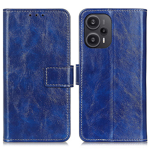 Funda de Cuero Cartera con Soporte Carcasa K04Z para Xiaomi Redmi Note 12 Turbo 5G Azul