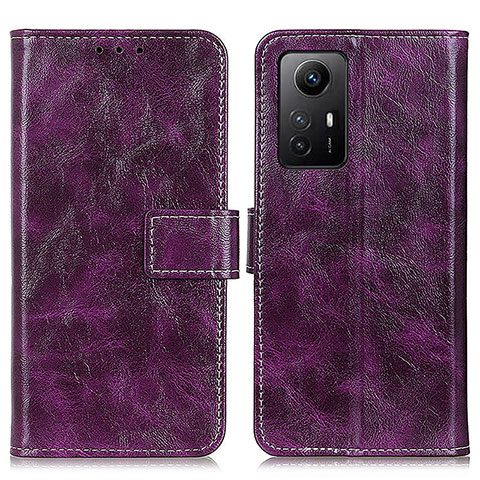 Funda de Cuero Cartera con Soporte Carcasa K04Z para Xiaomi Redmi Note 12S Morado