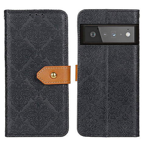 Funda de Cuero Cartera con Soporte Carcasa K05Z para Google Pixel 6 Pro 5G Negro