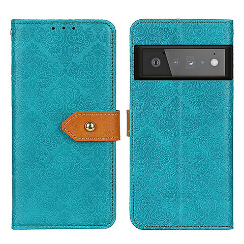 Funda de Cuero Cartera con Soporte Carcasa K05Z para Google Pixel 6 Pro 5G Verde