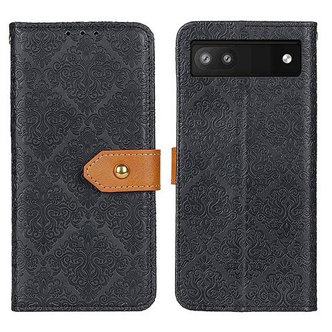 Funda de Cuero Cartera con Soporte Carcasa K05Z para Google Pixel 6a 5G Negro