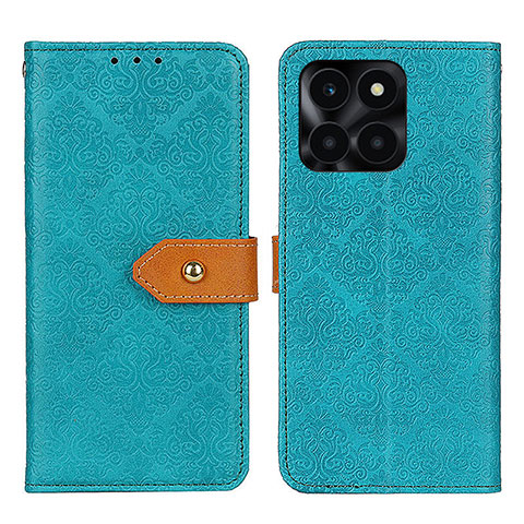 Funda de Cuero Cartera con Soporte Carcasa K05Z para Huawei Honor X6a Verde