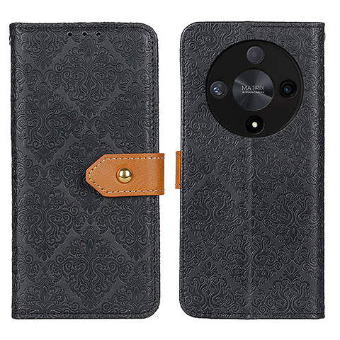 Funda de Cuero Cartera con Soporte Carcasa K05Z para Huawei Honor X9b 5G Negro