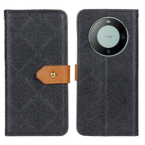 Funda de Cuero Cartera con Soporte Carcasa K05Z para Huawei Mate 60 Negro