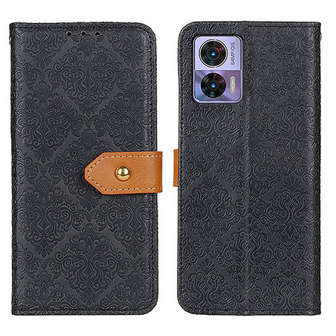 Funda de Cuero Cartera con Soporte Carcasa K05Z para Motorola Moto Edge 30 Neo 5G Negro