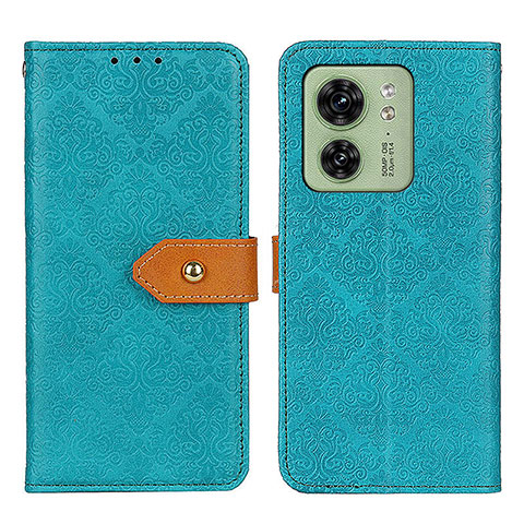 Funda de Cuero Cartera con Soporte Carcasa K05Z para Motorola Moto Edge 40 5G Verde