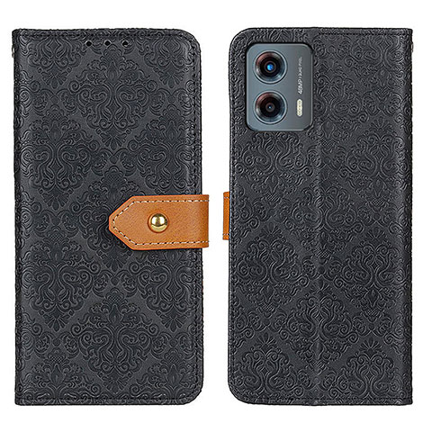 Funda de Cuero Cartera con Soporte Carcasa K05Z para Motorola Moto G 5G (2023) Negro