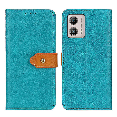 Funda de Cuero Cartera con Soporte Carcasa K05Z para Motorola Moto G53y 5G Verde