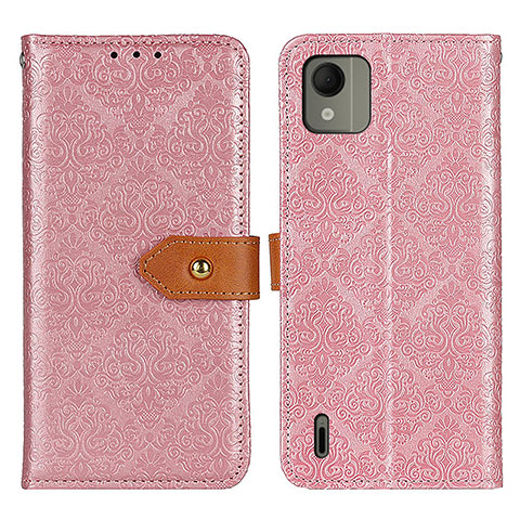 Funda de Cuero Cartera con Soporte Carcasa K05Z para Nokia C110 Rosa