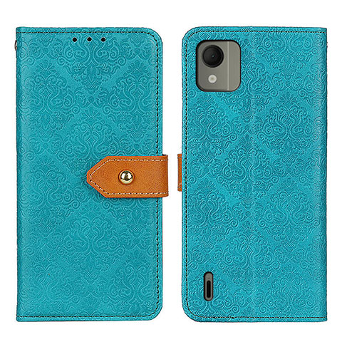 Funda de Cuero Cartera con Soporte Carcasa K05Z para Nokia C110 Verde