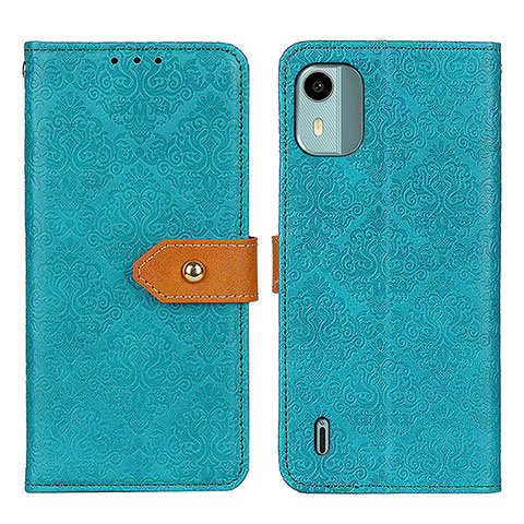 Funda de Cuero Cartera con Soporte Carcasa K05Z para Nokia C12 Plus Verde