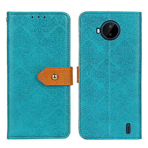 Funda de Cuero Cartera con Soporte Carcasa K05Z para Nokia C20 Plus Verde