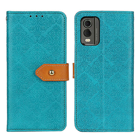 Funda de Cuero Cartera con Soporte Carcasa K05Z para Nokia C210 Verde