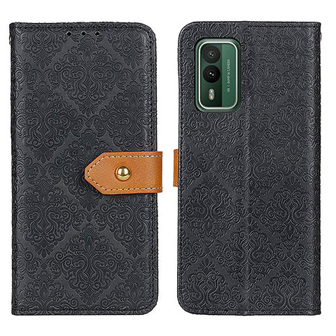 Funda de Cuero Cartera con Soporte Carcasa K05Z para Nokia XR21 Negro