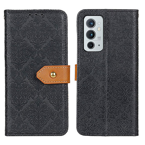 Funda de Cuero Cartera con Soporte Carcasa K05Z para OnePlus 9RT 5G Negro