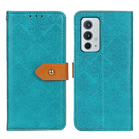 Funda de Cuero Cartera con Soporte Carcasa K05Z para OnePlus 9RT 5G Verde