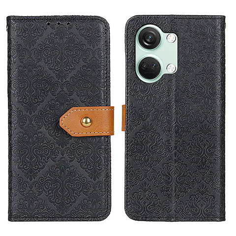 Funda de Cuero Cartera con Soporte Carcasa K05Z para OnePlus Ace 2V 5G Negro