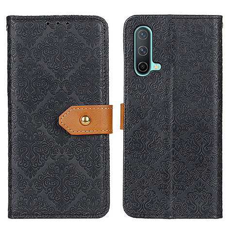 Funda de Cuero Cartera con Soporte Carcasa K05Z para OnePlus Nord CE 5G Negro