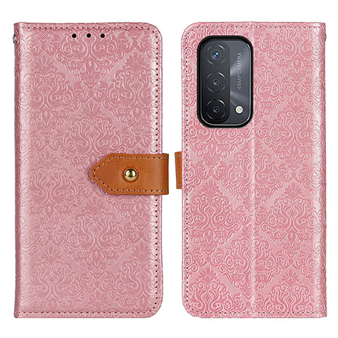 Funda de Cuero Cartera con Soporte Carcasa K05Z para OnePlus Nord N200 5G Rosa