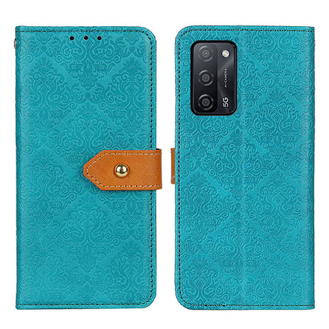 Funda de Cuero Cartera con Soporte Carcasa K05Z para Oppo A53s 5G Verde