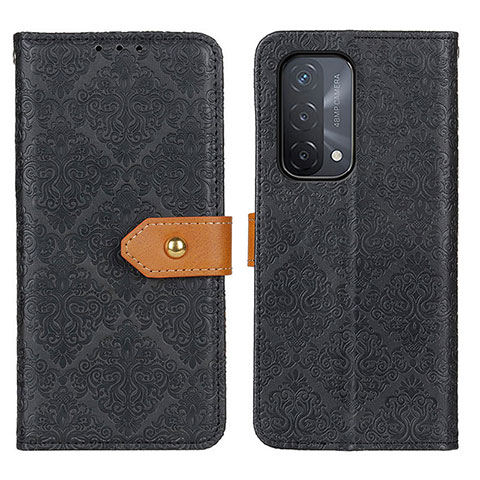 Funda de Cuero Cartera con Soporte Carcasa K05Z para Oppo A54 5G Negro