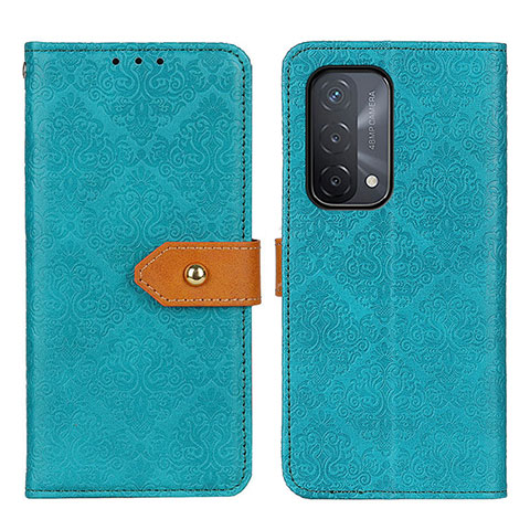 Funda de Cuero Cartera con Soporte Carcasa K05Z para Oppo A74 5G Verde