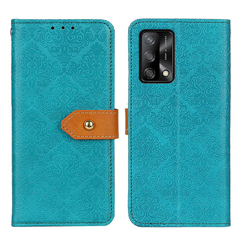 Funda de Cuero Cartera con Soporte Carcasa K05Z para Oppo A95 4G Verde