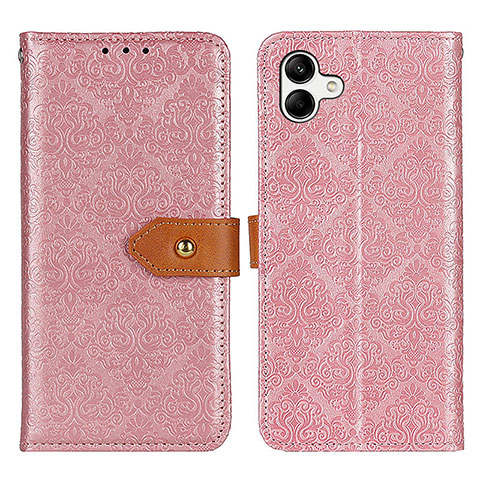 Funda de Cuero Cartera con Soporte Carcasa K05Z para Samsung Galaxy A04 4G Rosa