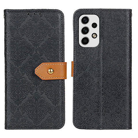 Funda de Cuero Cartera con Soporte Carcasa K05Z para Samsung Galaxy A23 4G Negro