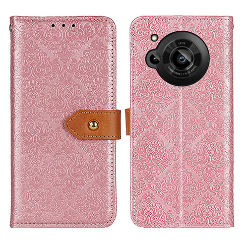 Funda de Cuero Cartera con Soporte Carcasa K05Z para Sharp Aquos R7 Rosa