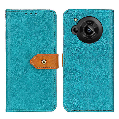 Funda de Cuero Cartera con Soporte Carcasa K05Z para Sharp Aquos R7 Verde