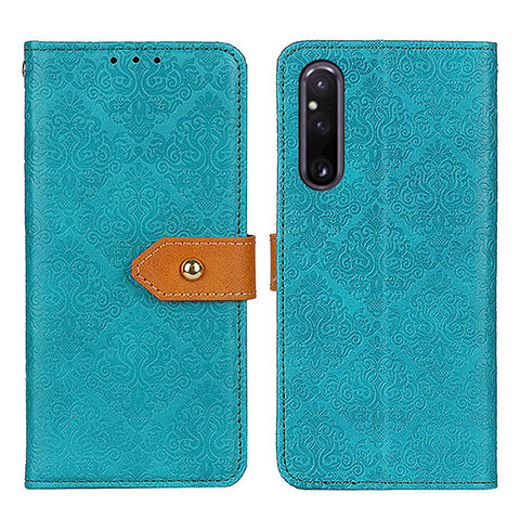 Funda de Cuero Cartera con Soporte Carcasa K05Z para Sony Xperia 1 V Verde