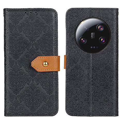 Funda de Cuero Cartera con Soporte Carcasa K05Z para Xiaomi Mi 13 Ultra 5G Negro