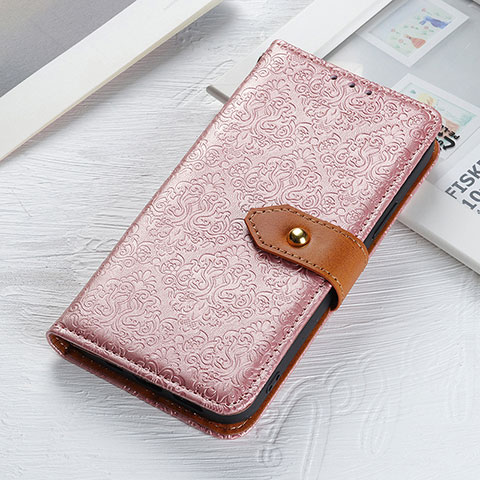 Funda de Cuero Cartera con Soporte Carcasa K05Z para Xiaomi POCO C3 Rosa