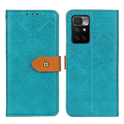 Funda de Cuero Cartera con Soporte Carcasa K05Z para Xiaomi Redmi 10 (2022) Verde