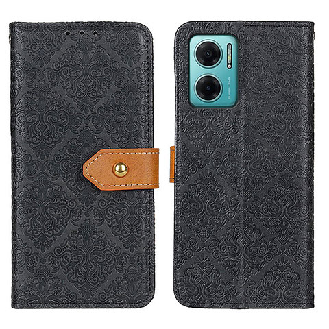 Funda de Cuero Cartera con Soporte Carcasa K05Z para Xiaomi Redmi 10 5G Negro