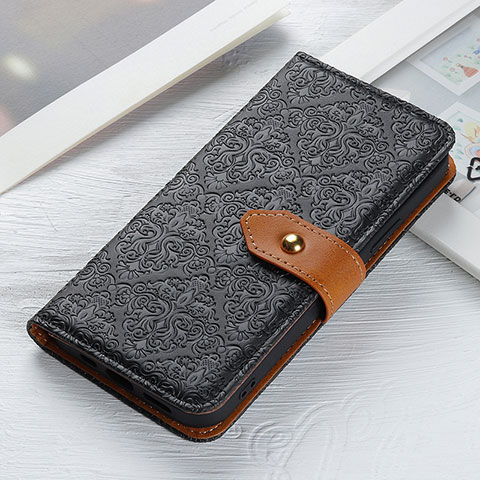 Funda de Cuero Cartera con Soporte Carcasa K05Z para Xiaomi Redmi Note 10S 4G Negro